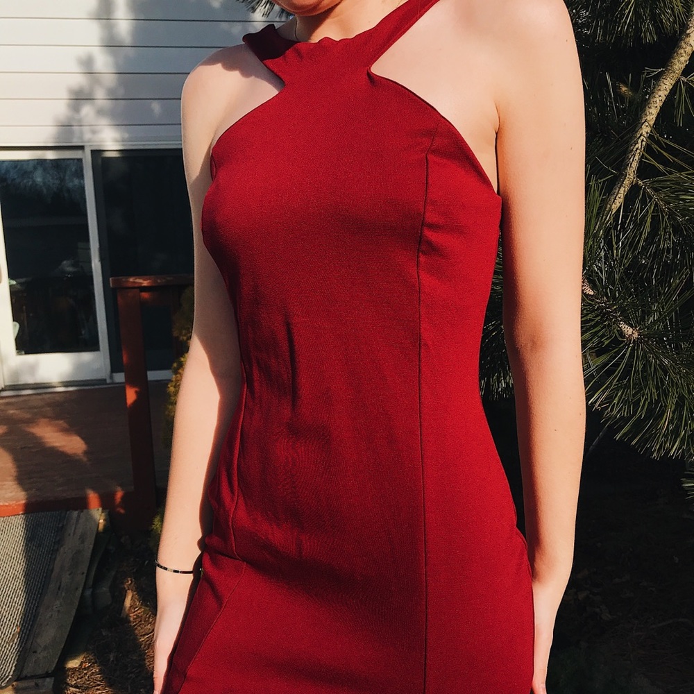 red date party dress from windsor